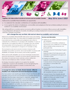 National Access and Awareness Week 2021